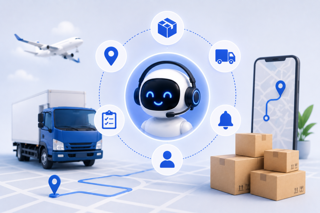 AI for logistics communication and delivery updates